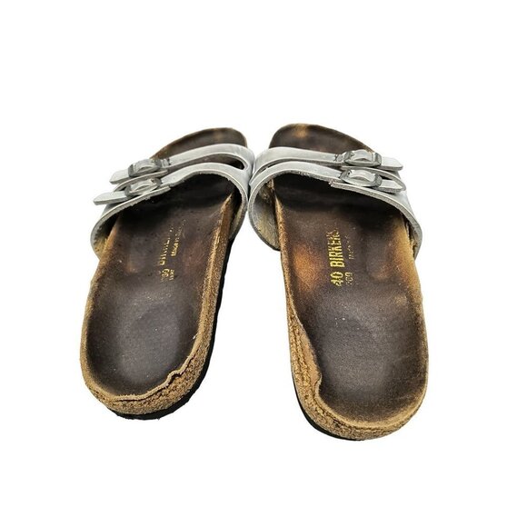 Silver Double Strap Birkenstock 260 EU 40 - Picture 3 of 5